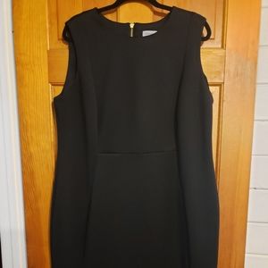 CALVIN KLEIN black sheath dress. Size 18W.